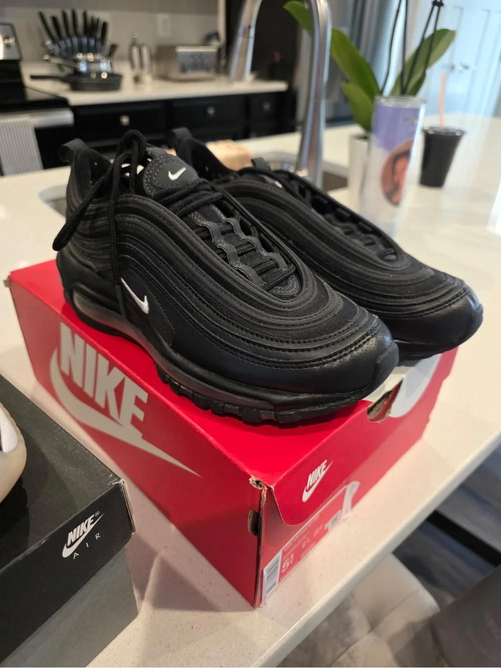 Nike Men’s Air Max 97 Black with White Swoosh